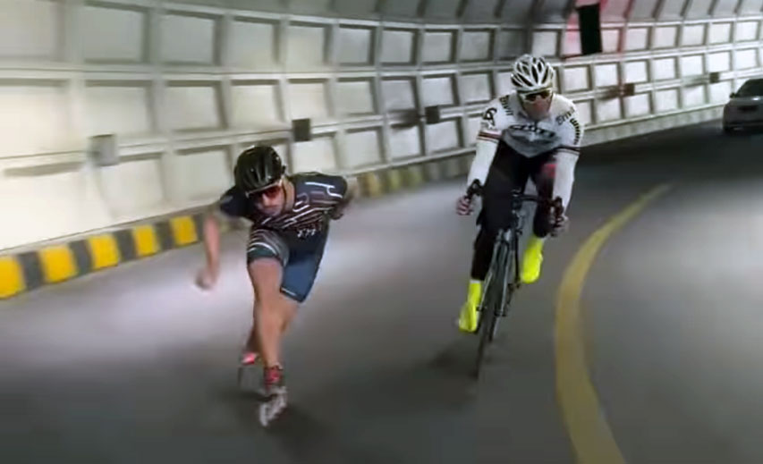 Conseils pour s&rsquo;entraîner en roller derrière les cyclistes