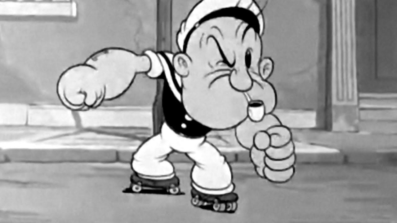 Popeye et Olive dans « A date to skate »