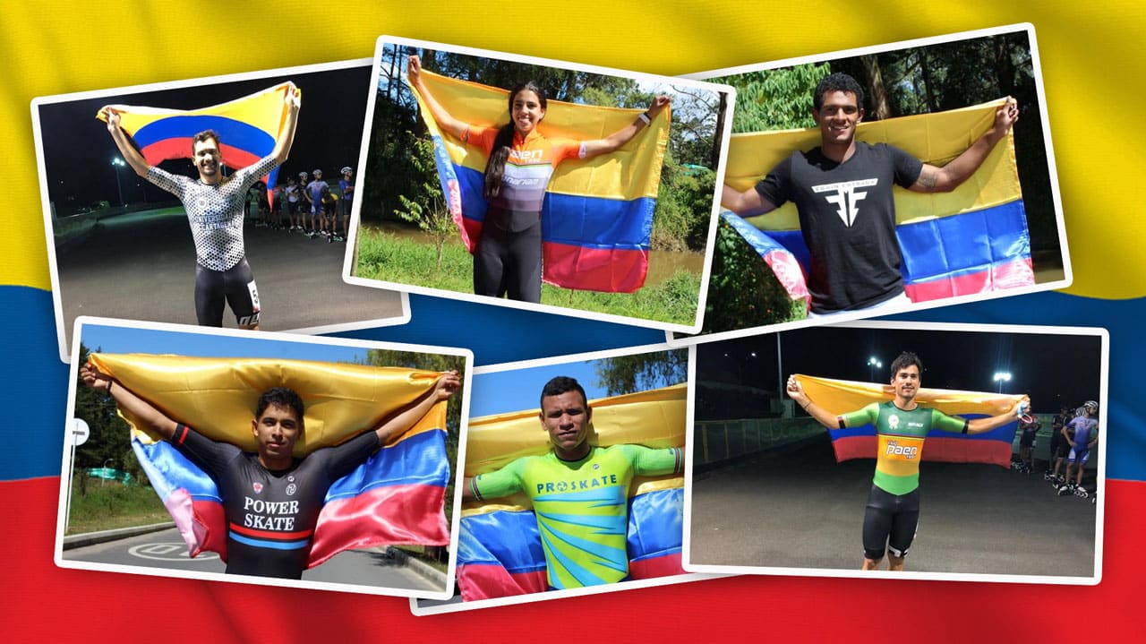 Sélection colombienne de roller course pour le mondial 2021