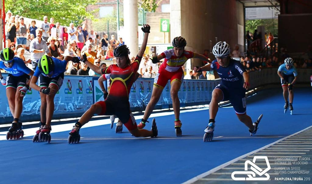 L&rsquo;équipe d&rsquo;Allemagne de roller course au Championnat du Monde 2021
