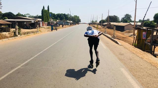 Efoe Fulbert : 1500 km en roller et en vélo au Togo et au Bénin