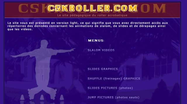 CSKRoller.com &#8211; histoire de la création du site slalom freestyle