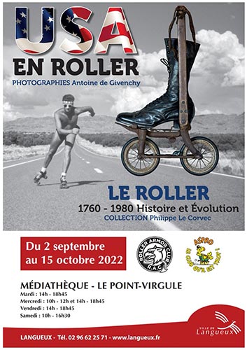 Exposition sur l’histoire du patinage à roulettes à Langueux (22)