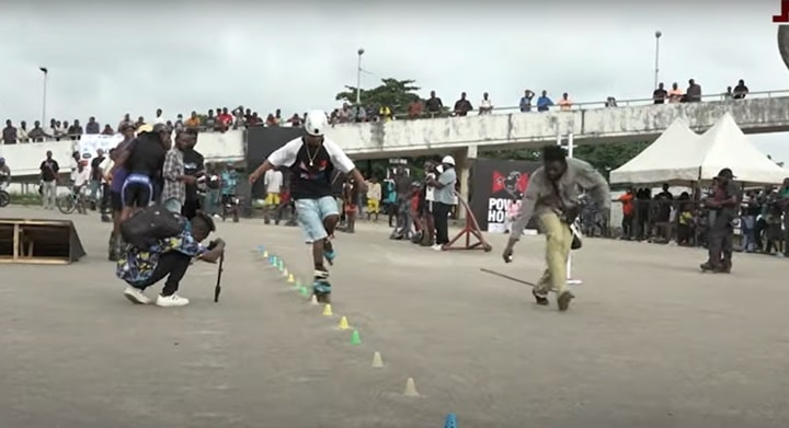 Evénement de roller et de BMX au Nigeria