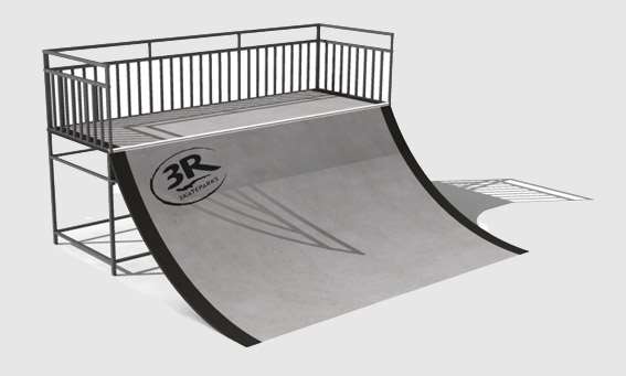 Pose d’un skatepark à Noyal Pontivy (56)