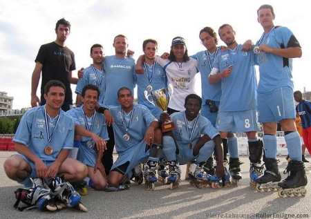 Le club d&rsquo;AMSCAS champion d&rsquo;Europe de roller soccer 2010
