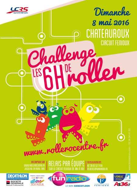 La fréquentation des 6 heures Roller de Fenioux 2016 à Châteauxroux (36)