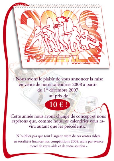 Calendrier des Miss’Iles 2008