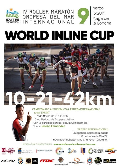 Roller marathon Marina d&rsquo;Or 2020 à Oropesa-del-Mar (Espagne)