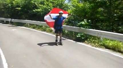 Astuce : freiner en roller avec un parachute