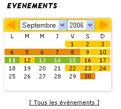 Correction d’un bug du calendrier