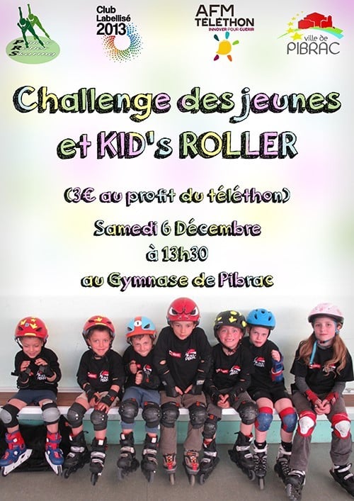 Combiné Kid&rsquo;s Roller et Challenge du jeune patineur 2014 à Pibrac (31)