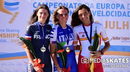 Le classement des médailles au championnat d’Europe roller course 2017