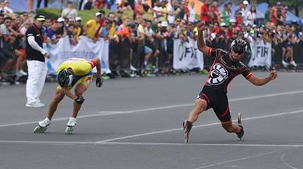 Mondial roller course 2016 : première journée sur route