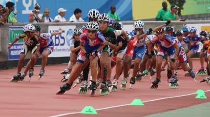 Championnat du monde roller course 2011 à Yeosu (Corée du Sud) : 2ème jour sur piste