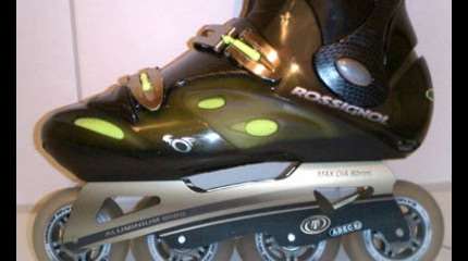 Custom roller freeride/slalom : platine Tecnica Twister / Coque Rossignol Descender