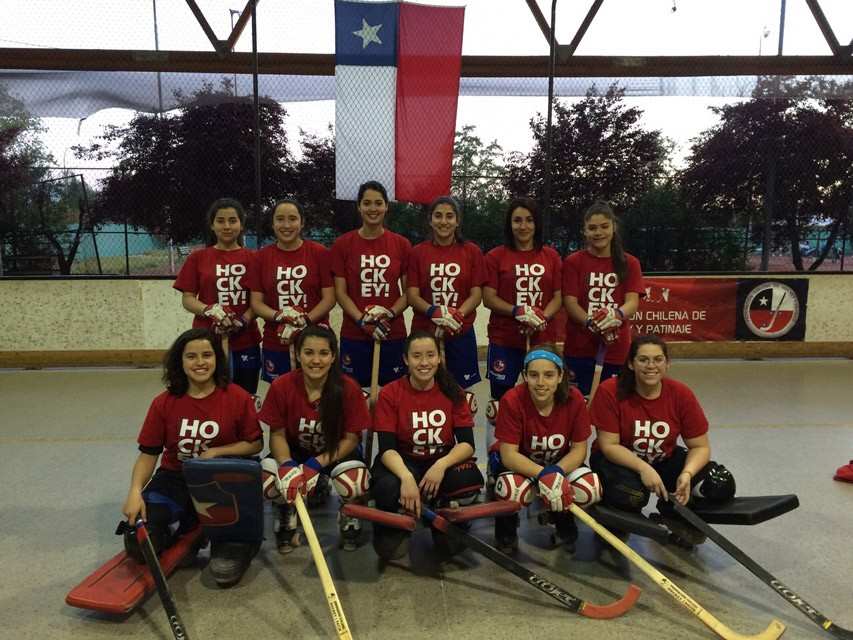 L’équipe Chilienne seniors dames de rink hockey 2014