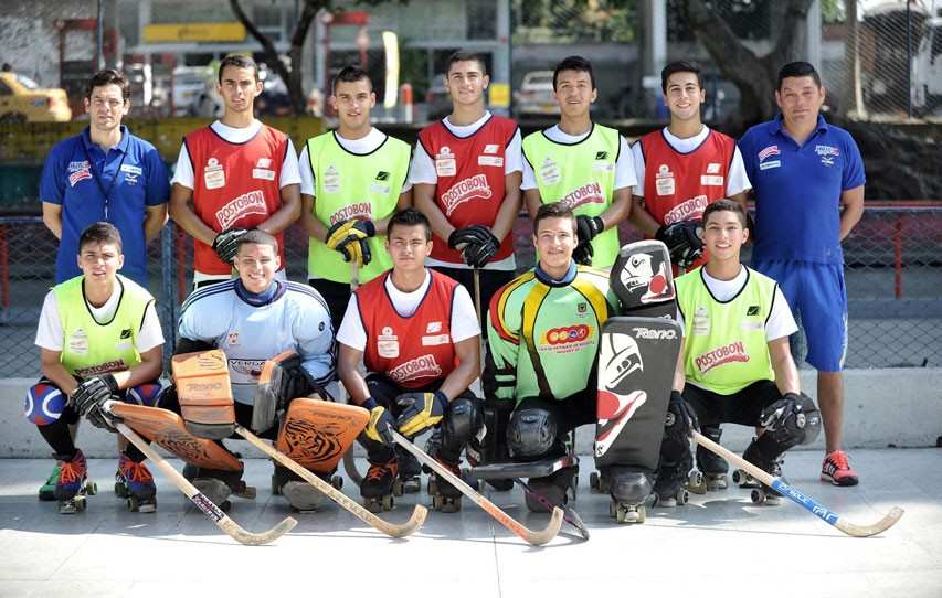 La Colombie s’entraîne au Portugal pour le championnat du monde U20 de rink hockey 2015 à Vilanova (Espagne)