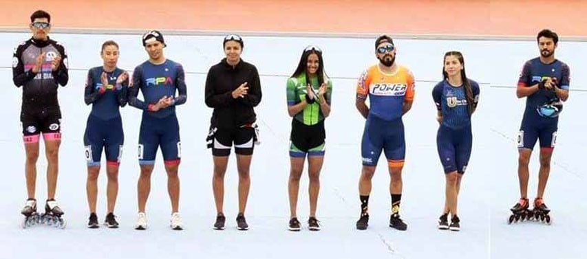 La sélection du Chili au mondial roller course 2019