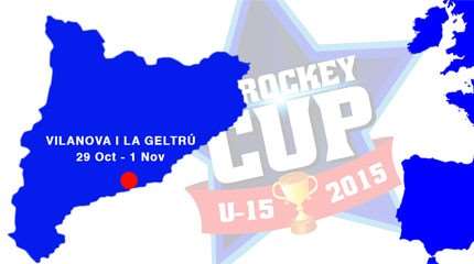 16 équipes à l’Eurockey Cup U15 2015 à Vilanova (Espagne)