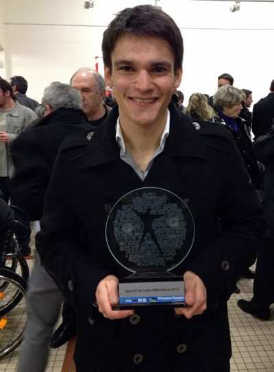 Ewen Fernandez, sportif de l’année 2012 en Loire-Atlantiques (44)