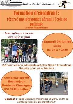 Formation d’encadrants roller à Mordelles (35)