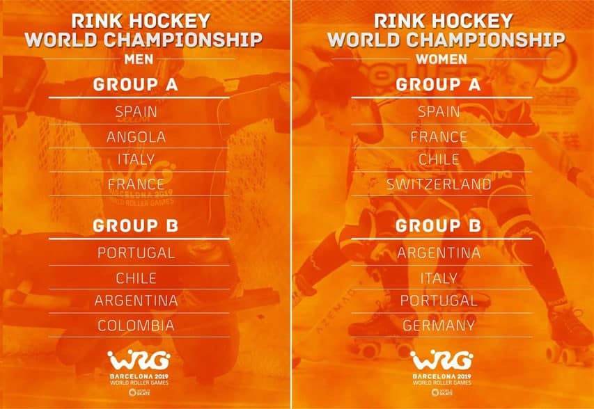 Résultats des tirages au sort du mondial de rink hockey 2019