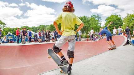 Spot : le skatepark en béton de Gouesnou (29)