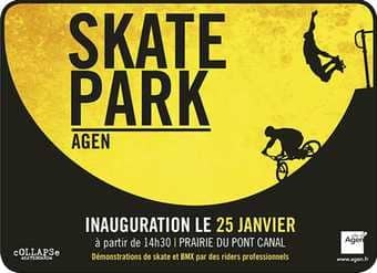 Inauguration du skatepark et de la pumptrack d&rsquo;Agen (47)