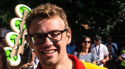 Entretien avec Noah Sing &#8211; patineur Inline-Alpine slalom (Allemagne)