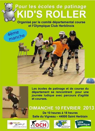 4ème manche Kid&rsquo;s Roller 2013 à Saint-Herbain (44)