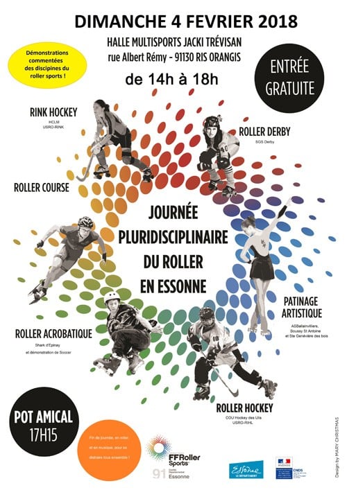 Journée pluridisciplinaire du roller 2018 en Essonne (91)
