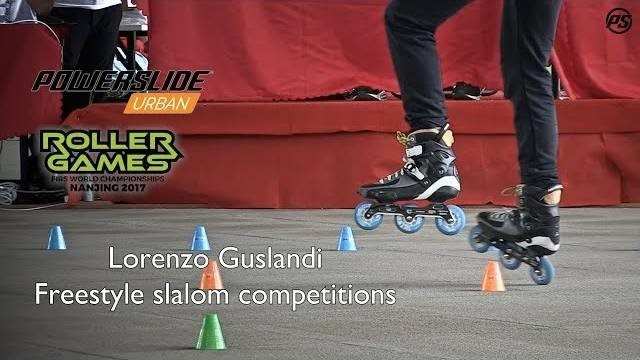 World Roller Games 2017 : les runs de Lorenzo Gulandi en slalom freestyle