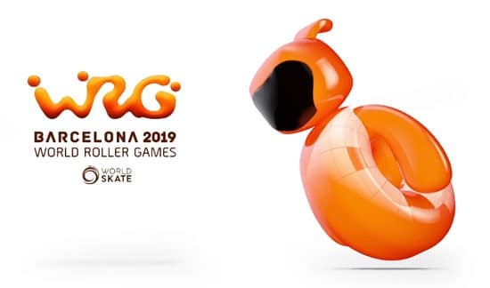La mascotte des World Roller Games 2019 à Barcelone (Espagne)