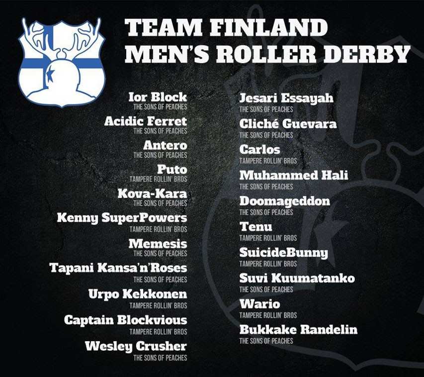 L’équipe de Finlande masculine de roller-derby 2014