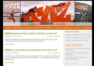 Nouveau site Web du Taz Vitesse (Canada)