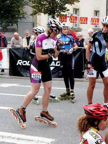Photo insolite : Séverine Thomas &#8211; vitesse, slalom ou descente ?