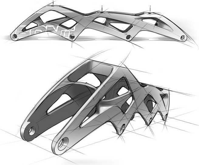 Nouvelle platine roller course Bont 3PF