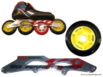 Des platines et des roues roller course de 110 mm par Arco