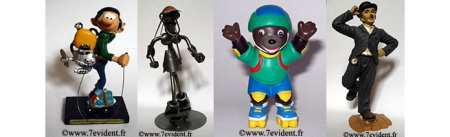 Des figurines rollers
