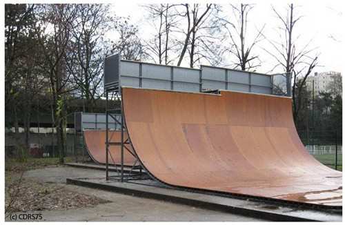 Réfection du skatepark du Stade Boutroux fin 2007 à Paris (75)