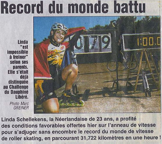 Linda Schellekens bat le record du monde de l’heure: 31,722 km
