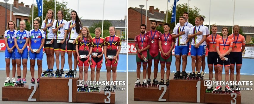 Résultats des relais à l&rsquo;américaine sur piste au Championnat d&rsquo;Europe roller course 2018