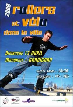 Manifestation « roller et vélo » à Gradignan (33)