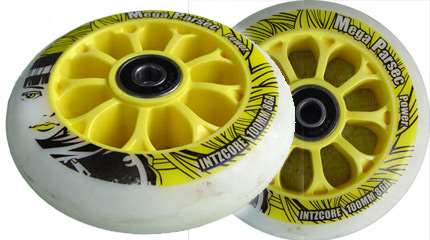 Test des roues Intzcore 100mm 86A Mega Parsec Power