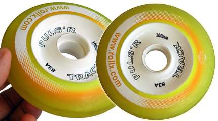 Test de la roue Roll&rsquo;X Puls&rsquo;R 100 mm 83A