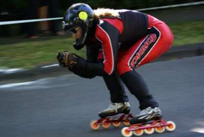 Séverine Thomas en route pour Ubersaxen 2008