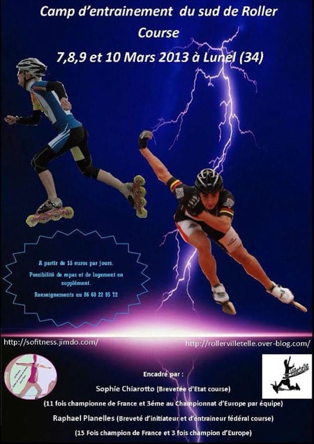Camp d&rsquo;Entraînement roller course dans l&rsquo;Hérault (34)