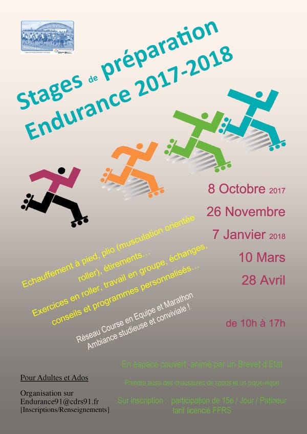 3ème stage de technique de roller course d&rsquo;endurance 2018 à Longjumeau (91)