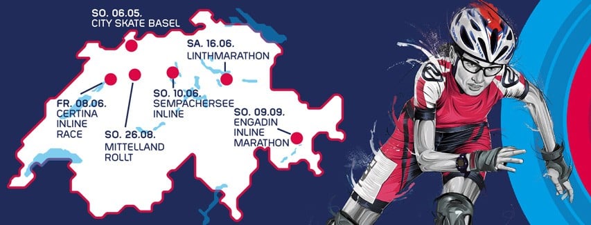 Le calendrier du Swiss Skate Tour 2018
